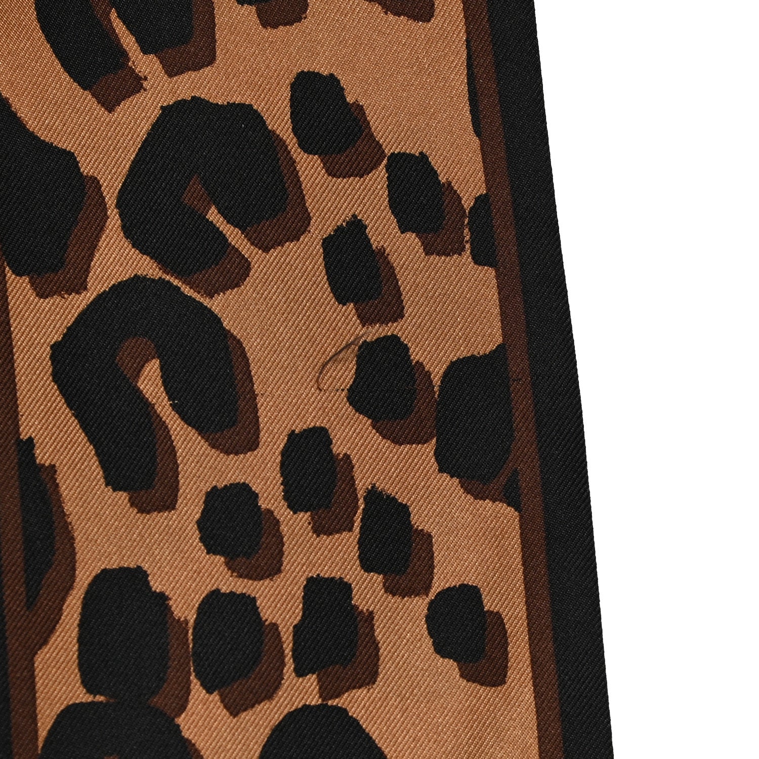Louis Vuitton Silk Leopard Bandeau Scarf Marron 4 of 8