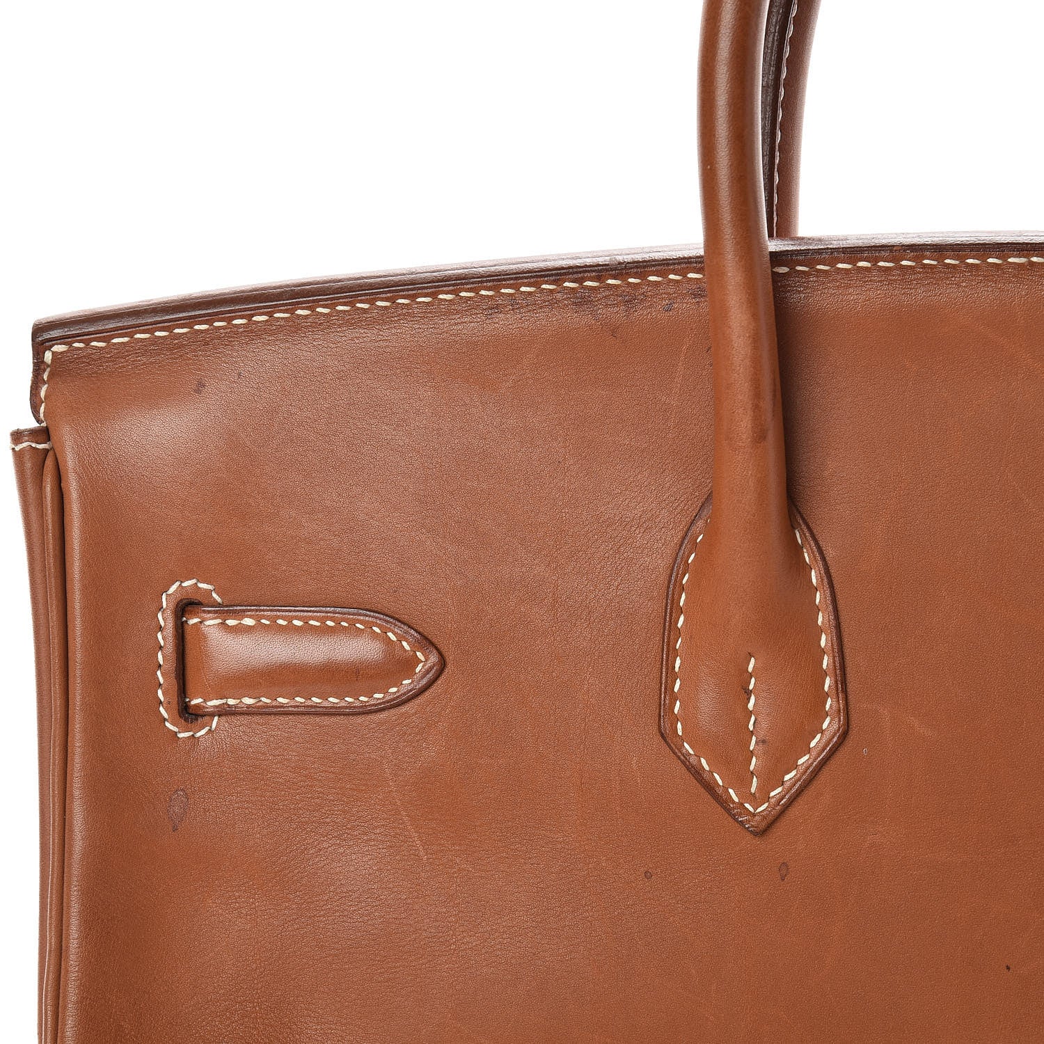 Hermes Natural Barenia Birkin 35 Fauve 9 of 45
