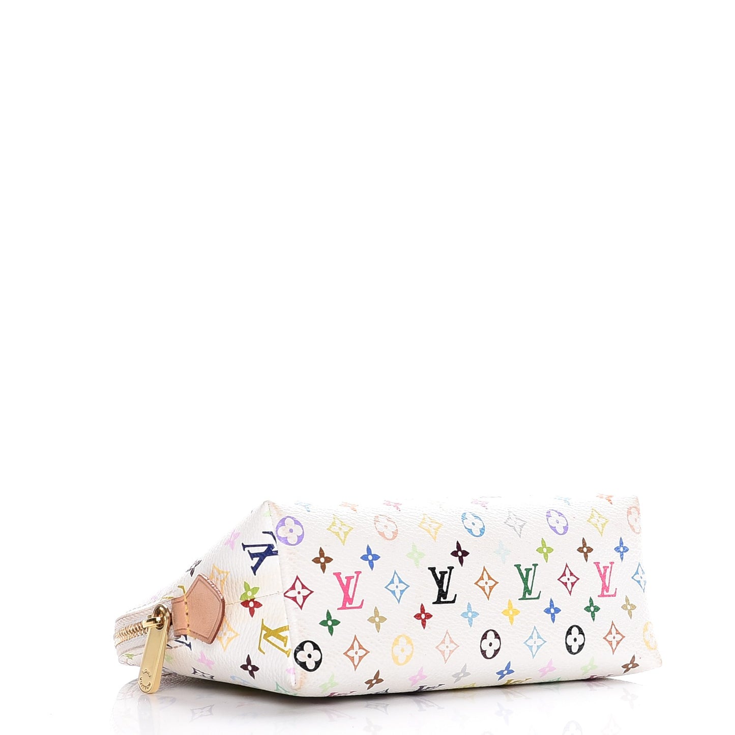 Monogram Multicolor Cosmetic Pouch White Litchi