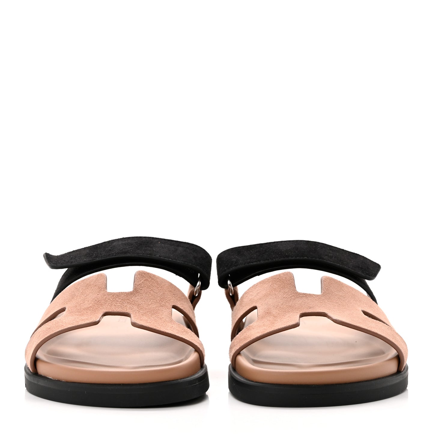 Suede Goatskin Womens Chypre Sandals 38 Rose Perle Black