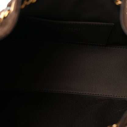 Chanel Suede Quilted Mini Chanel 25 Handbag Dark Brown 5 of 10