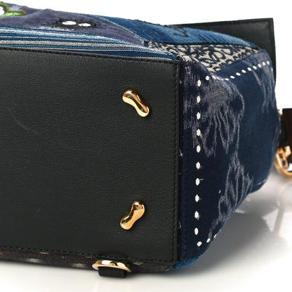 Loewe X SPIRITED AWAY Embroidered Denim Calfskin Puzzle Bag Blue Multicolor 9 of 9