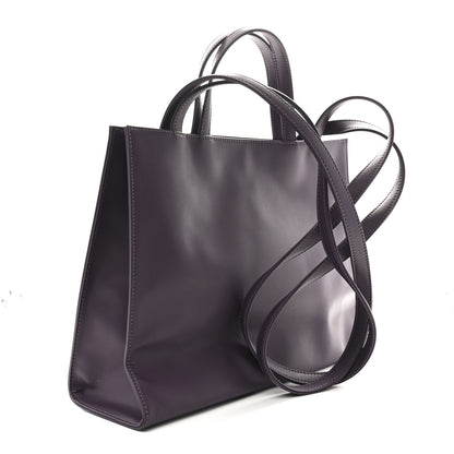 Telfar Vegan Leather Medium Shopping Bag Eggplant 3 of 10