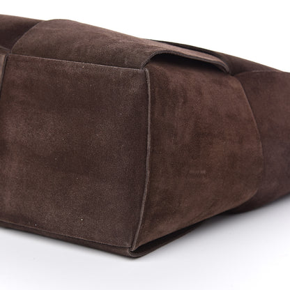Bottega Veneta Suede Maxi Intrecciato Small Arco Tote Fondente 8 of 11