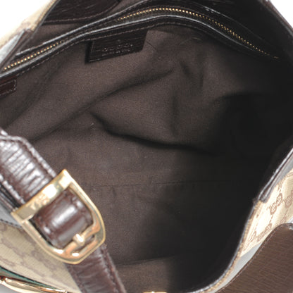 Gucci Monogram Hasler Shoulder Bag Ebony 5 of 7