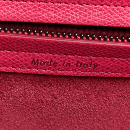 Celine Grained Calfskin Medium Phantom Luggage Fuchsia 13 of 21