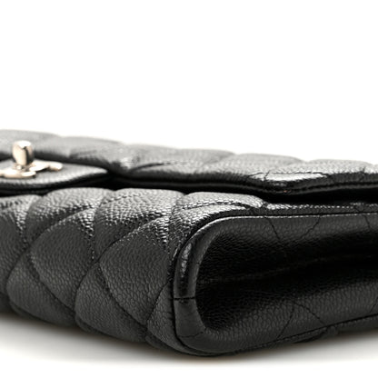Chanel Caviar Quilted Clutch With Chain Flap Black 10 of 12