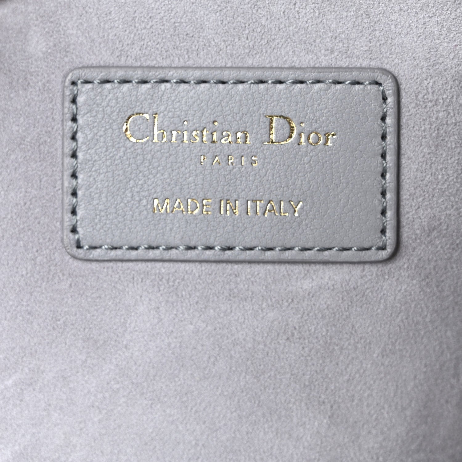 Christian Dior Lambskin Supple Macrocannage Ammi Bag Grey 5 of 9