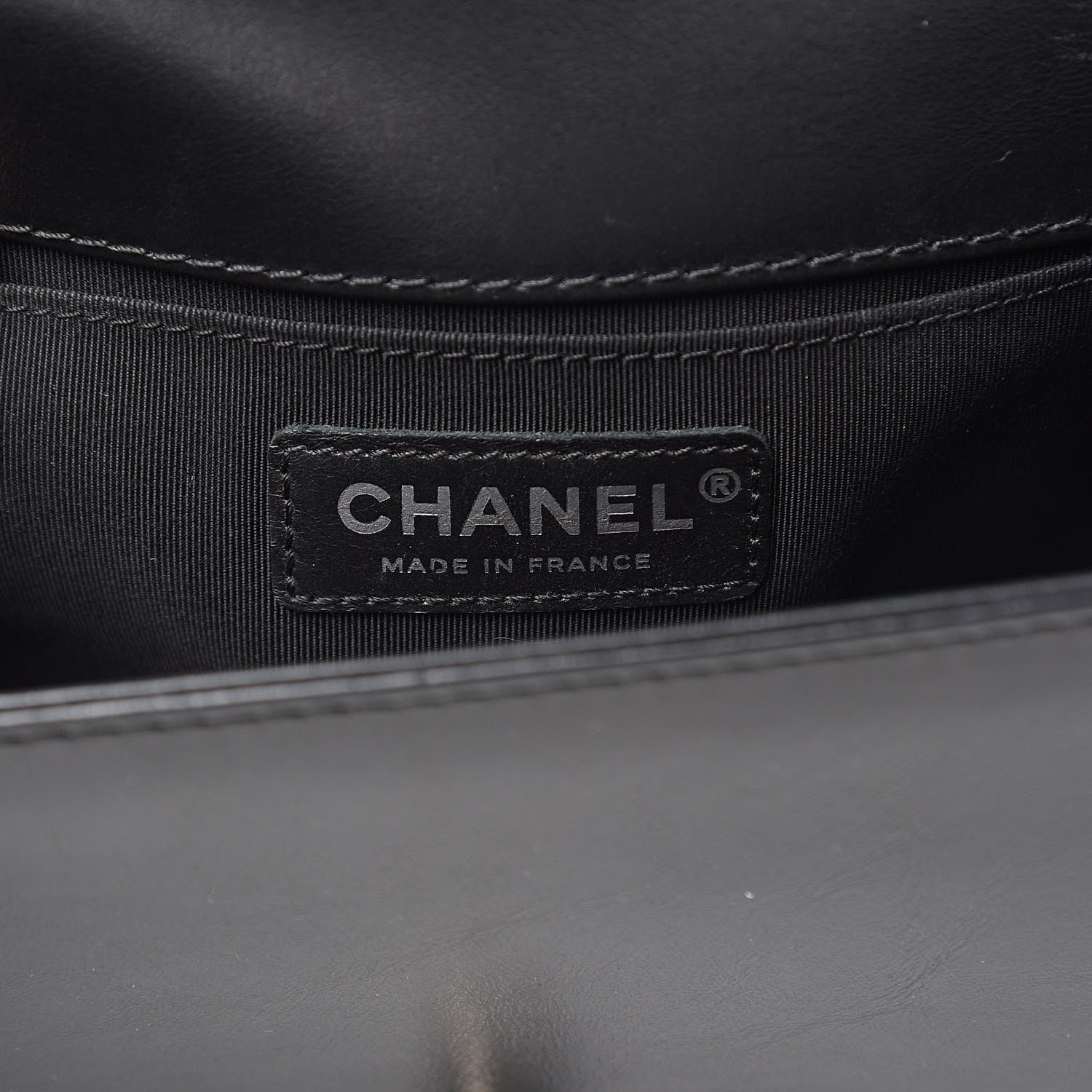 Chanel Calfskin Quilted Medium Boy Top Handle Flap Black 6 of 12