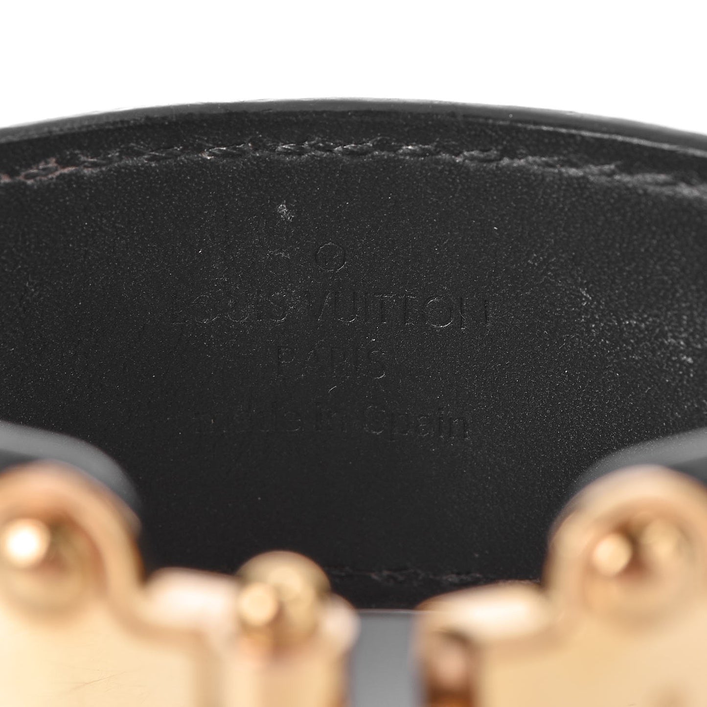 Calfskin Save It Bracelet 17 Black