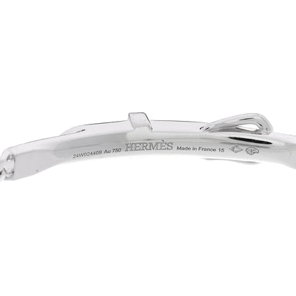 Hermes 18K White Gold Diamond Etriviere Bracelet 3 of 4