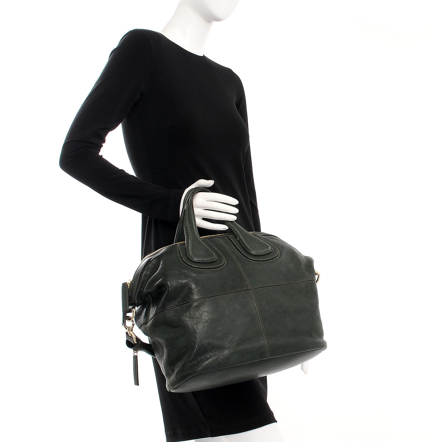Lambskin Medium Nightingale Bottle Green