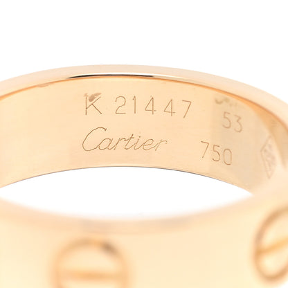 Cartier 18K Yellow Gold 5.5mm LOVE Ring 53 6.25 4 of 4