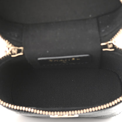 Chanel Caviar Quilted Small Handle With Care Vanity Case With Chain Black 4 of 8