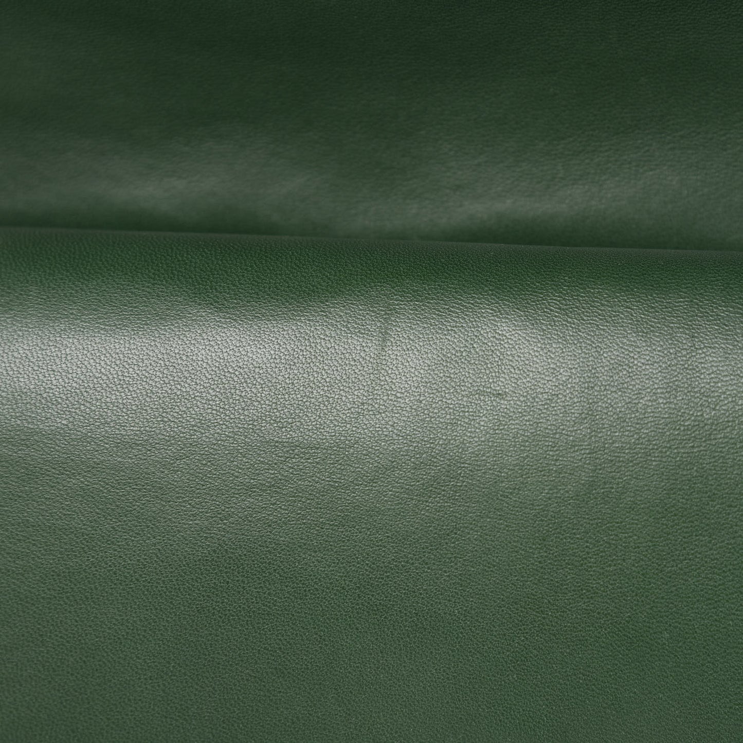 Patent Calfskin Quilted Jumbo Double Flap Green