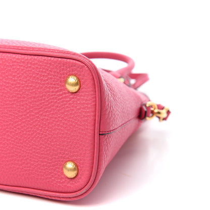 Prada Vitello Daino Dome Tote Peonia 9 of 10