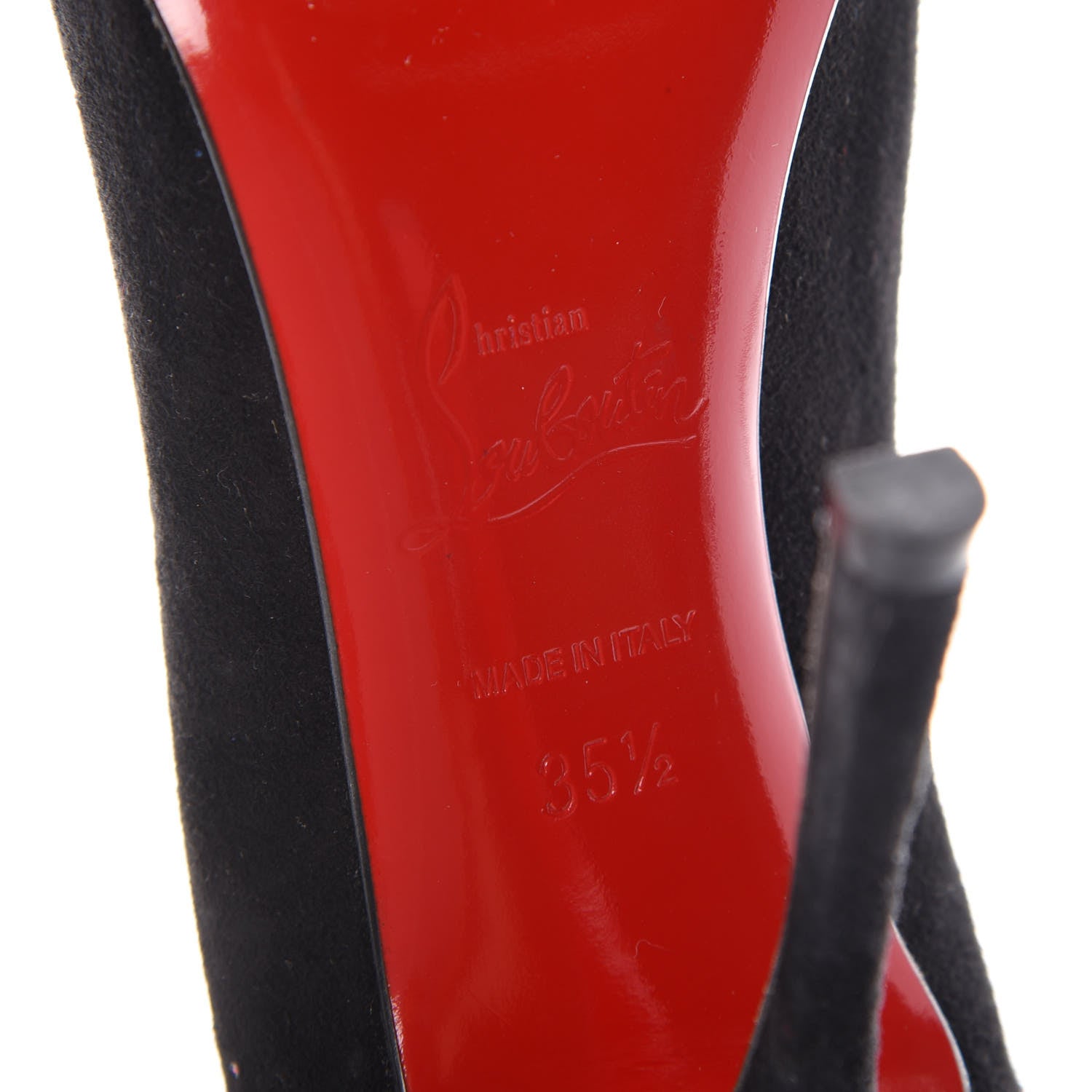 Christian Louboutin Veau Velours Decollete 554 100 Pumps 35.5 Black 8 of 9