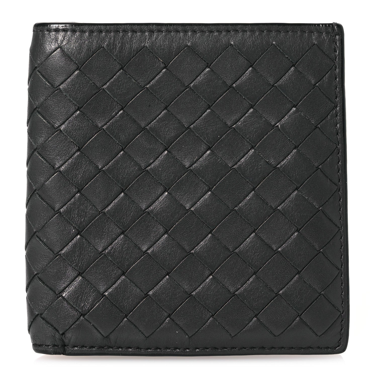 Bottega Veneta Nappa Intrecciato Bi-Fold Wallet Grey 1 of 13