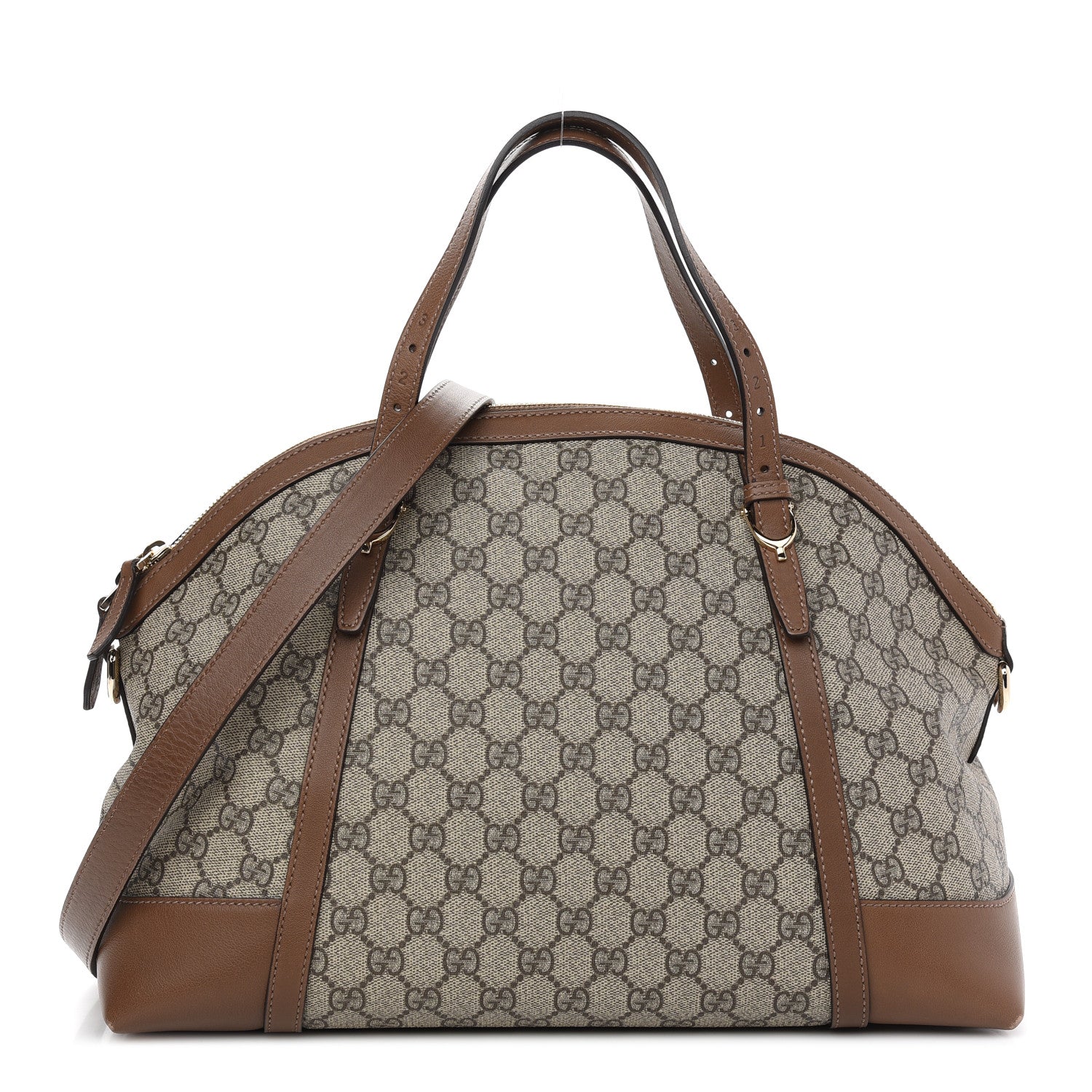 Gucci GG Supreme Monogram Medium Nice Top Handle Dome Bag Brown 1 of 11