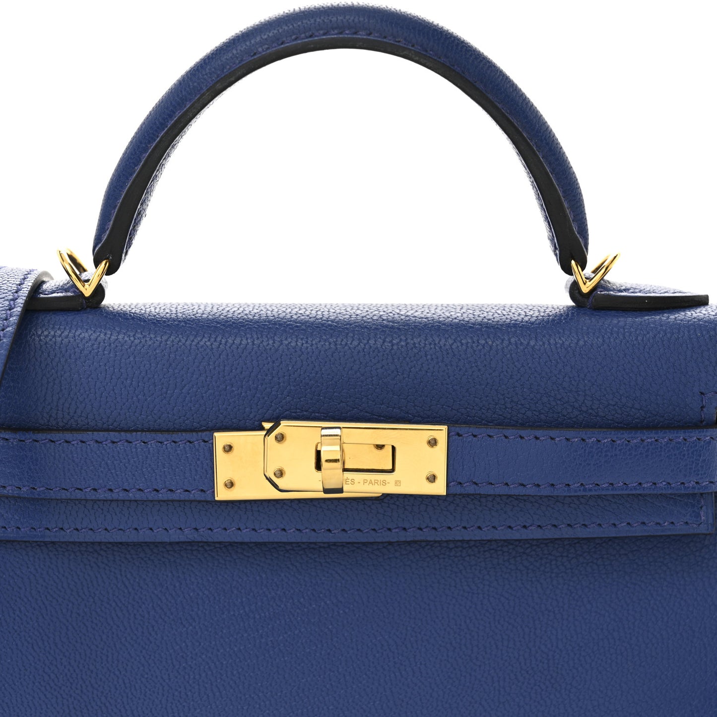 Chevre Mysore Mini Kelly Sellier 20 Bleu Royal