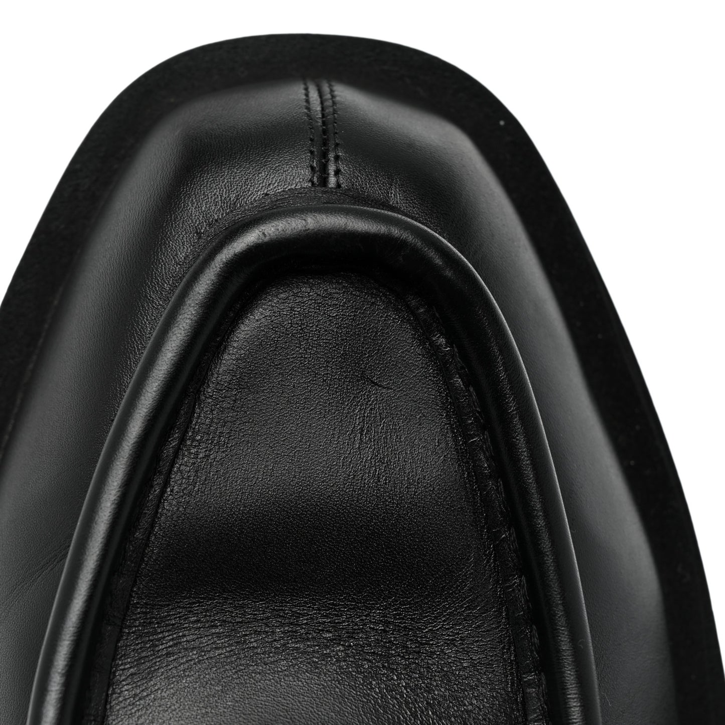 Box Calfskin Squared Laced Up Ankle Boots 40 Black