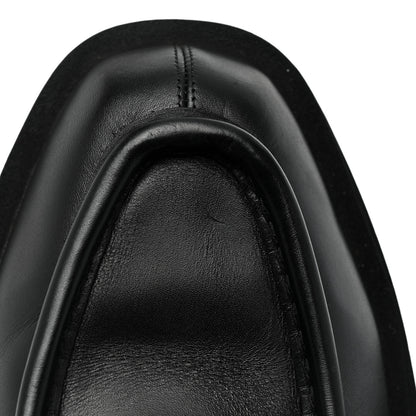 Givenchy Box Calfskin Squared Laced Up Ankle Boots 40 Black 10 of 12