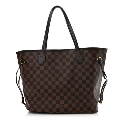 Louis Vuitton Damier Ebene Neo Neverfull MM Rose Ballerine 1 of 12