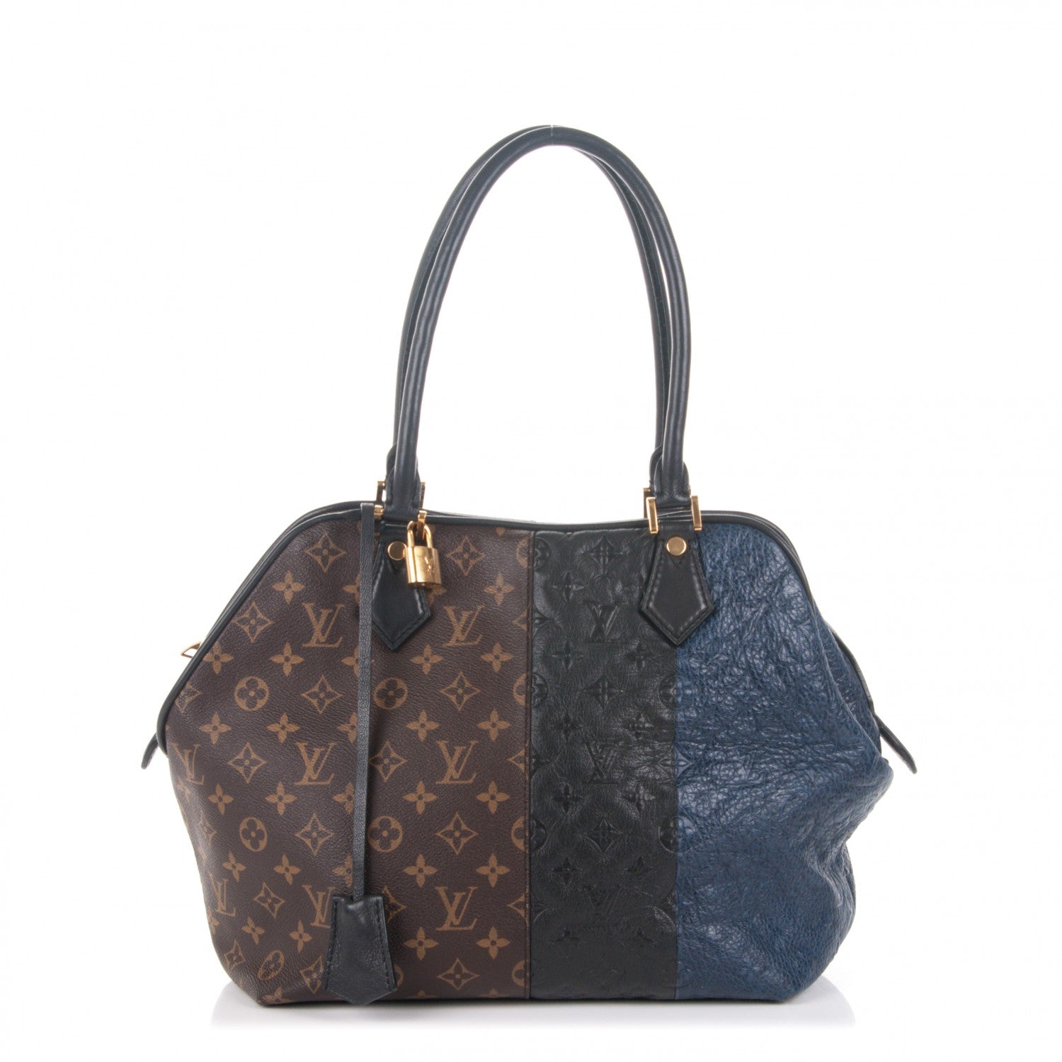 Louis Vuitton Monogram Stripes Medium Bag Marine 1 of 15