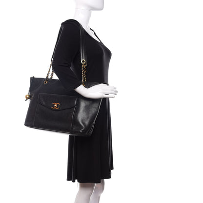 Chanel Caviar CC Shoulder Bag Black 2 of 11