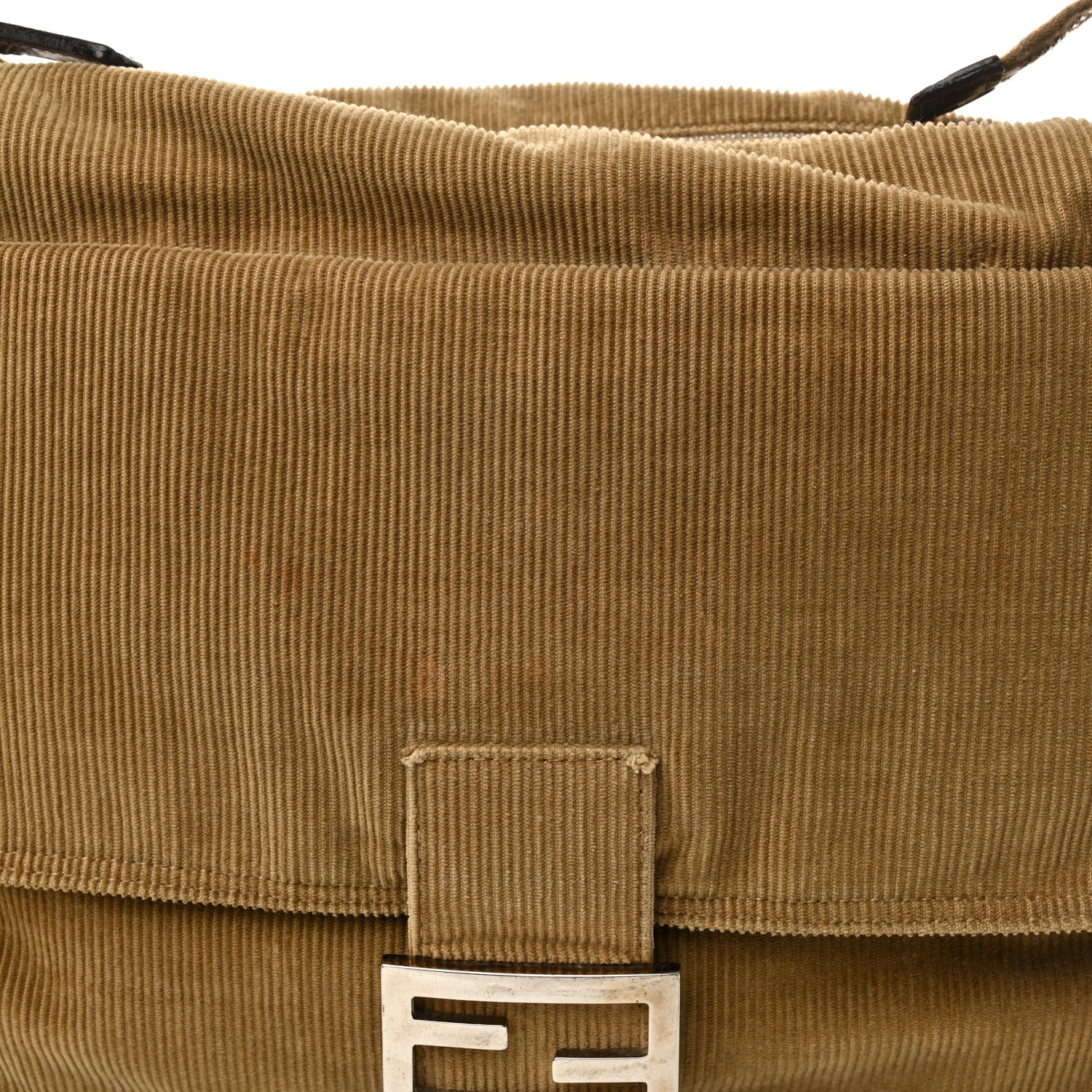 Fendi Corduroy Baguette Shoulder Bag Beige 7 of 10