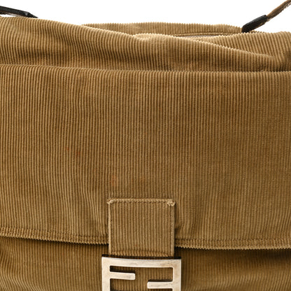Fendi Corduroy Baguette Shoulder Bag Beige 7 of 10