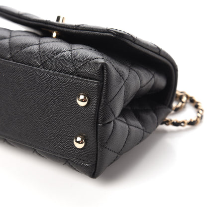 Chanel Caviar Quilted Extra Mini Coco Handle Flap Black 7 of 10