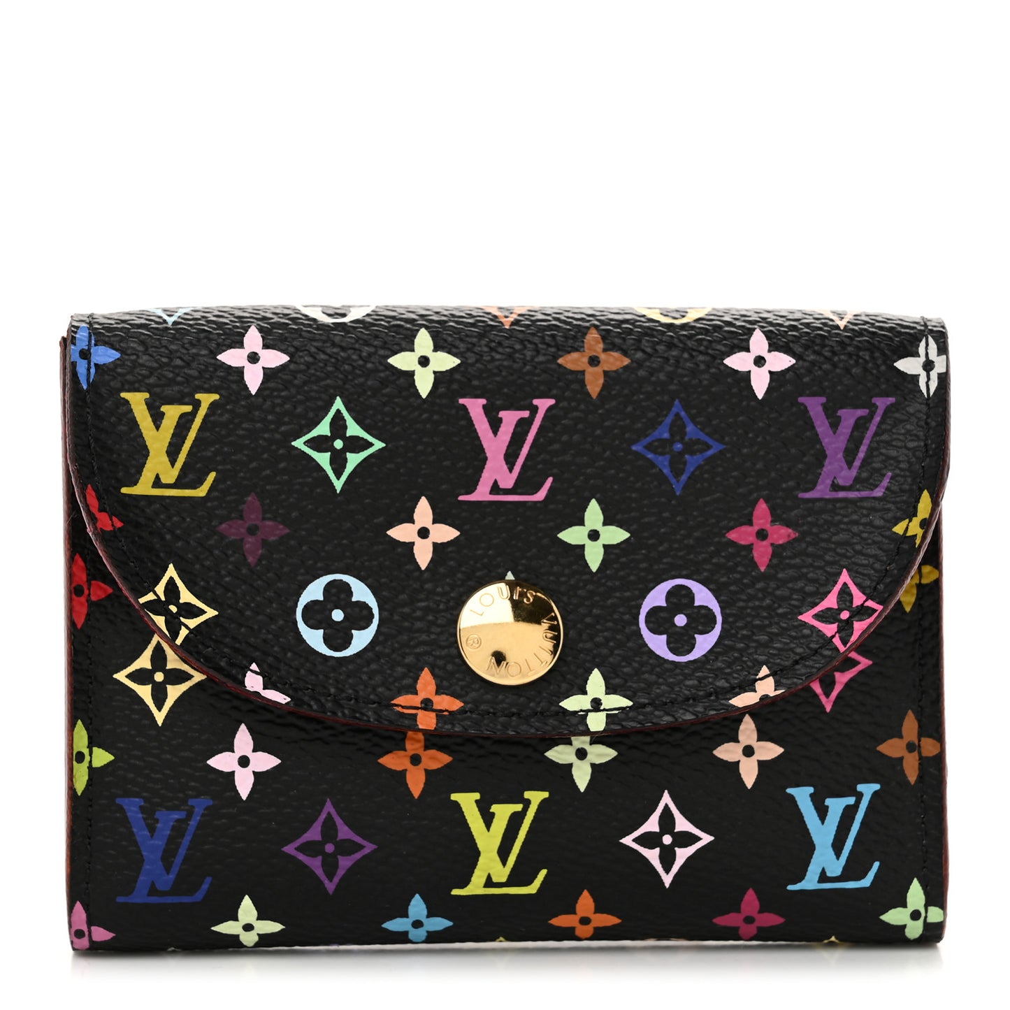 Monogram Multicolor Business Card Holder Black Grenade