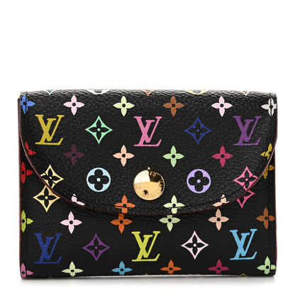 Louis Vuitton Monogram Multicolor Business Card Holder Black Grenade 1 of 7