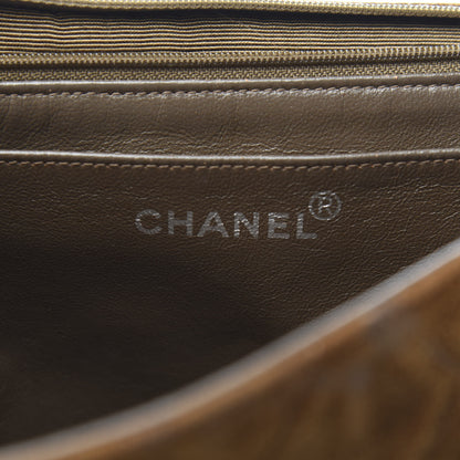 Chanel Suede Quilted Shoulder Flap Bag Brown 6 of 12