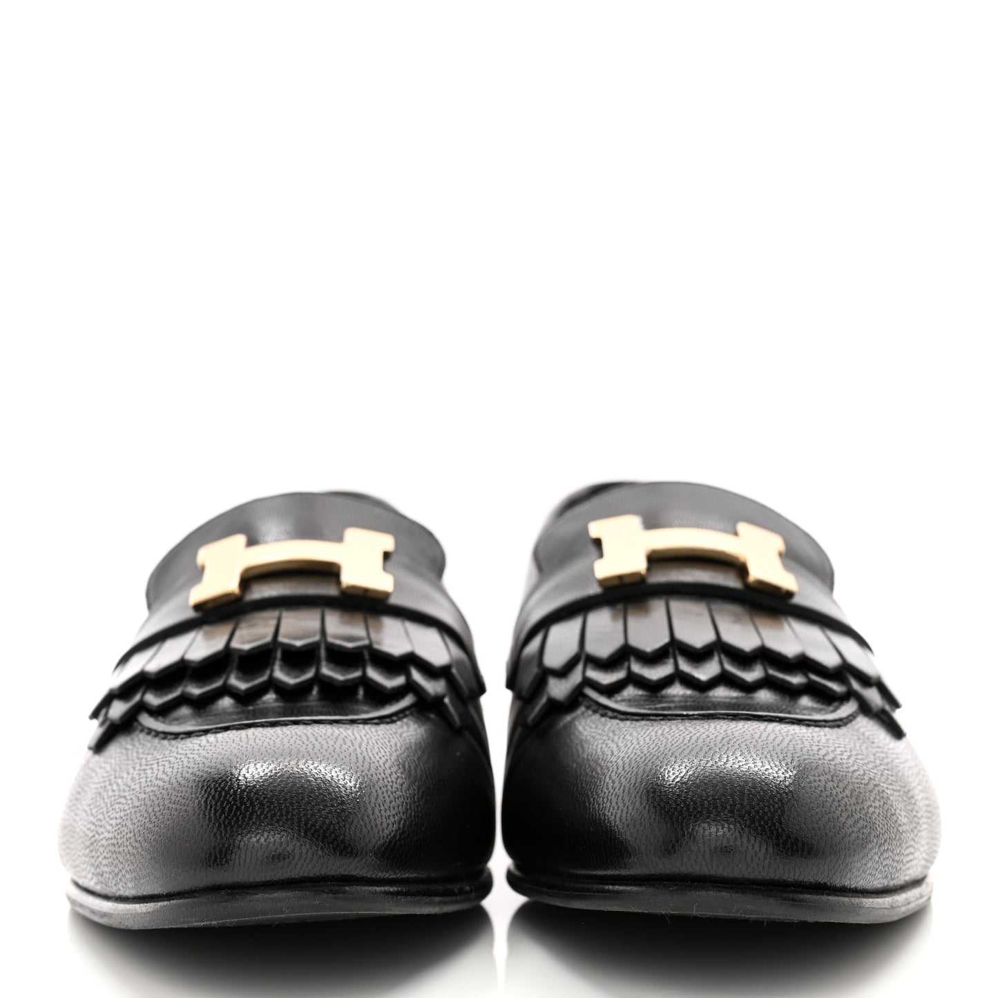 Goatskin Womens Royal Loafers 36.5 Black