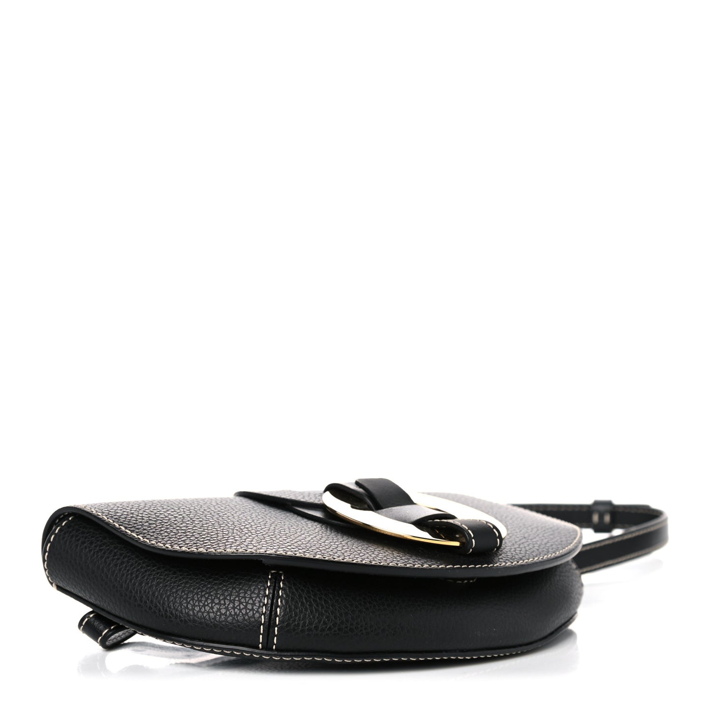 Grained Calfskin Darryl Belt Bag Black