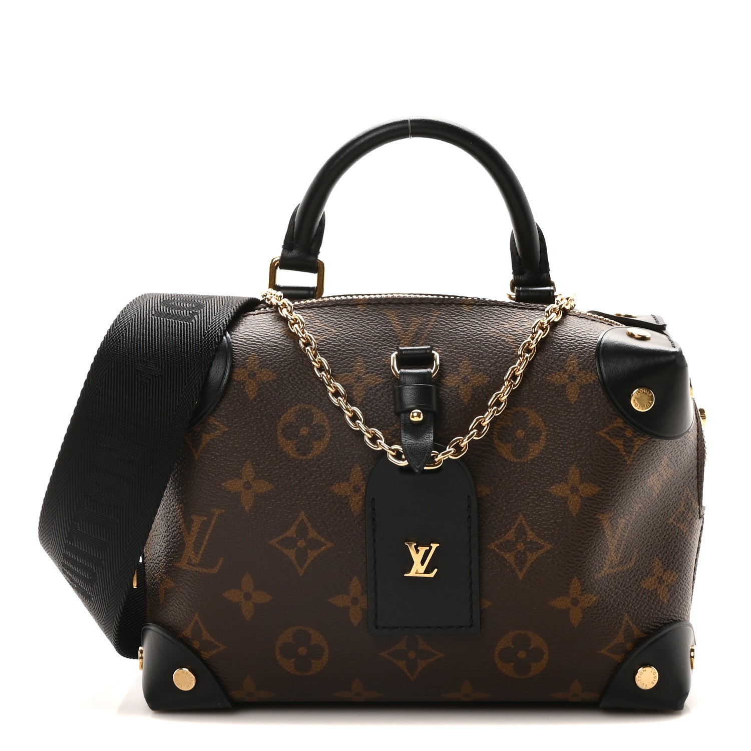 Louis Vuitton Monogram Petite Malle Souple Black 1 of 9