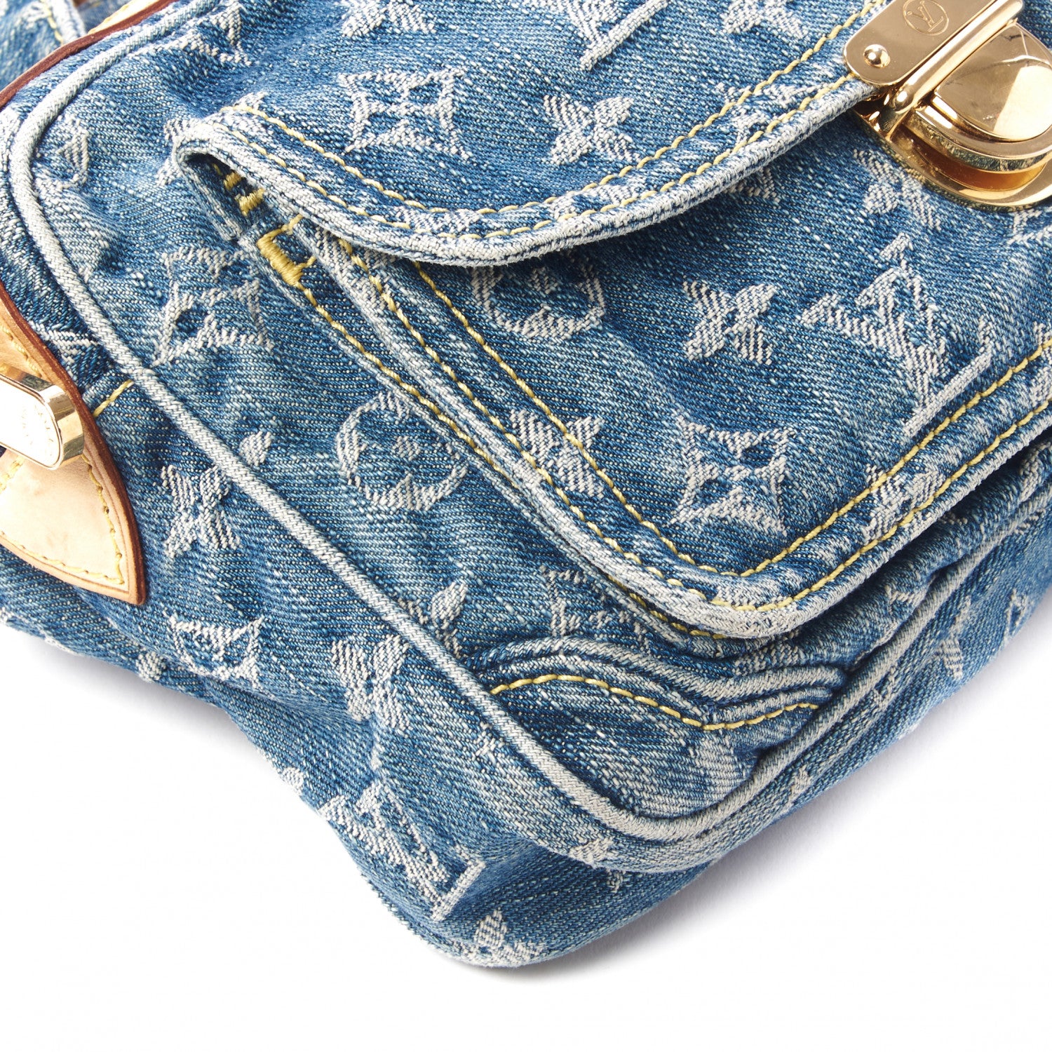 Louis Vuitton Monogram Denim Bum Bag Blue 6 of 9