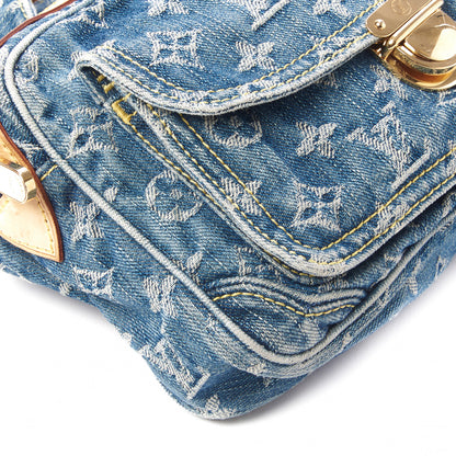 Louis Vuitton Monogram Denim Bum Bag Blue 6 of 9
