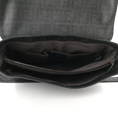Fendi Zucca Spalmati Messenger Bag Black 4 of 7