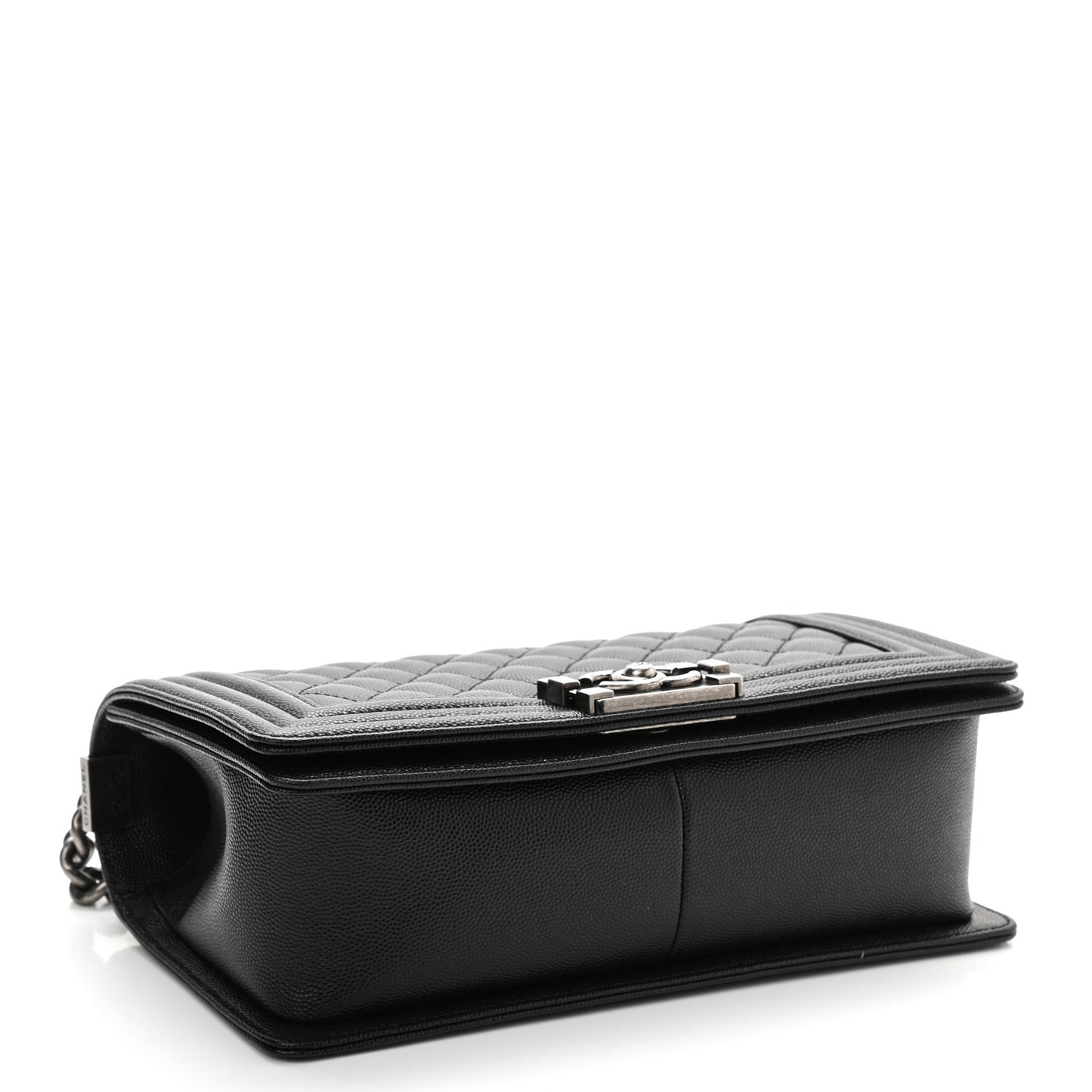 Caviar Quilted Medium Boy Flap Black