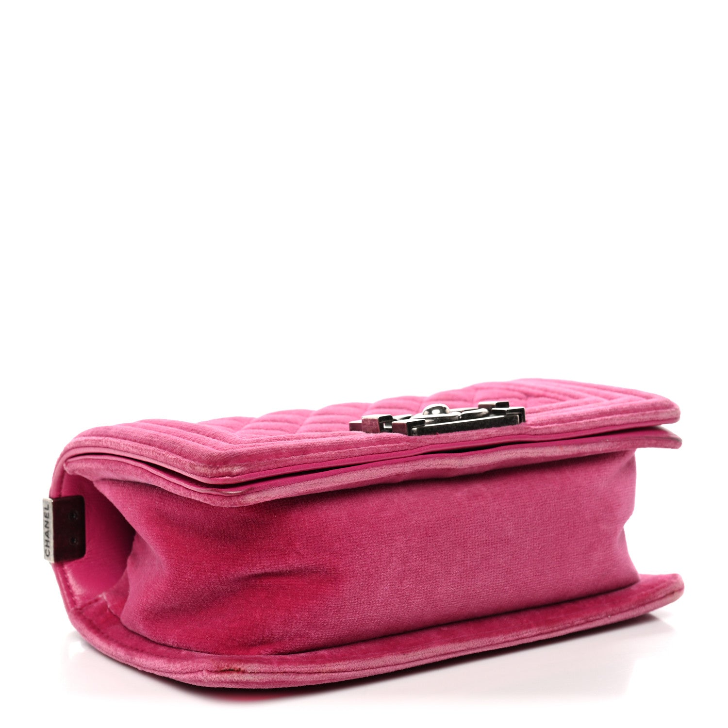 Chanel Velvet Quilted Small Boy Flap Fuchsia 4 of 15