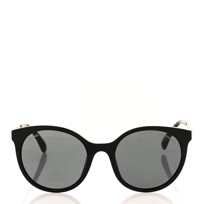 Chanel Acetate Metal Pantos Sunglasses 5440-A Black Gold 2 of 9