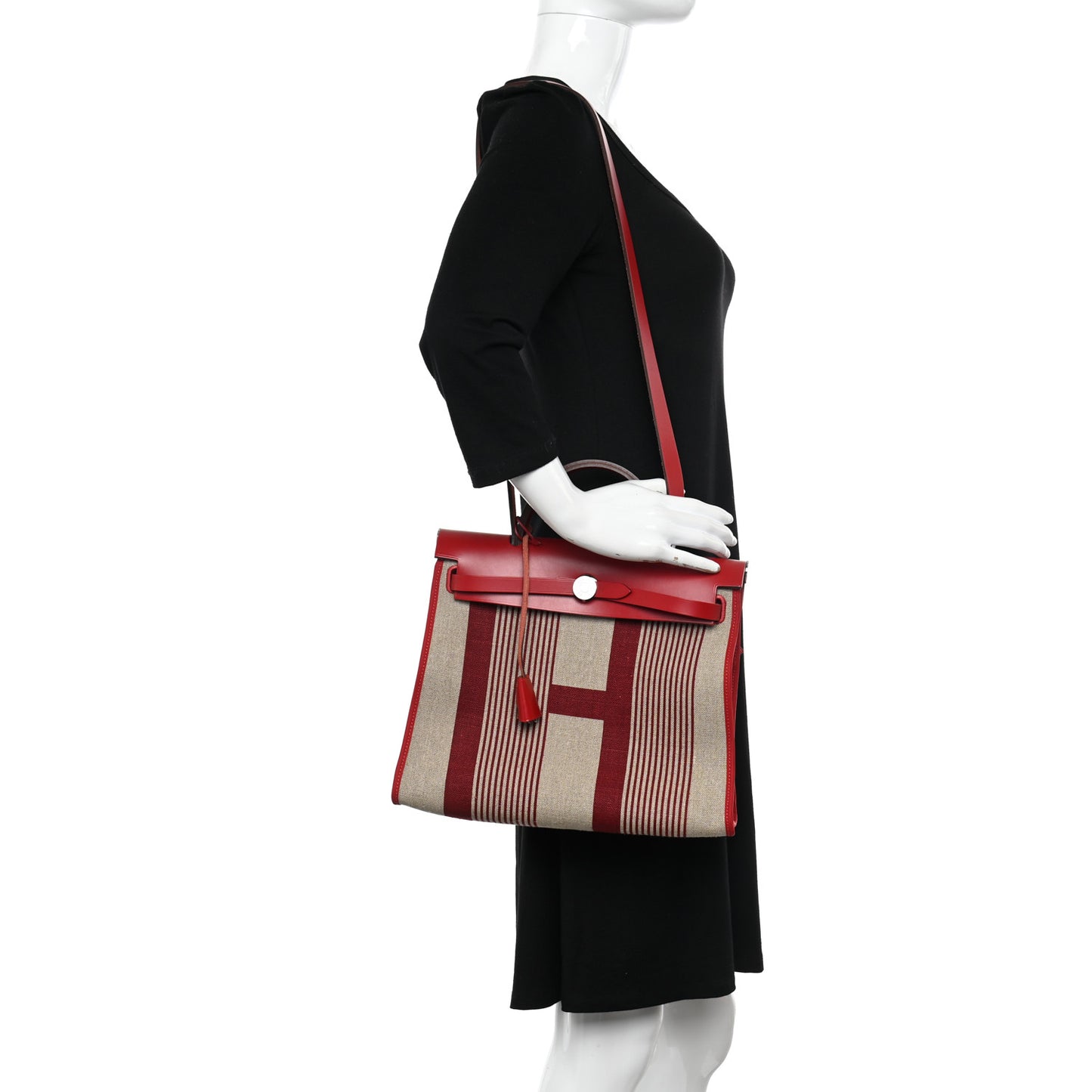 Vache Hunter Toile H Vibration Herbag Zip 31 PM Bordeaux Ficelle Rouge Piment