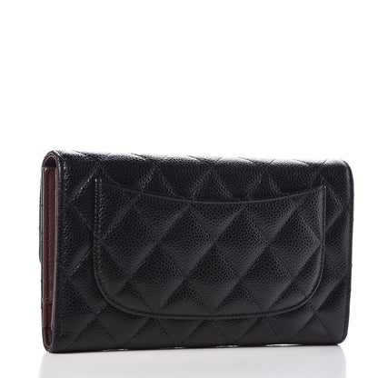 Chanel Caviar Quilted Large Flap Wallet Black 3 of 10