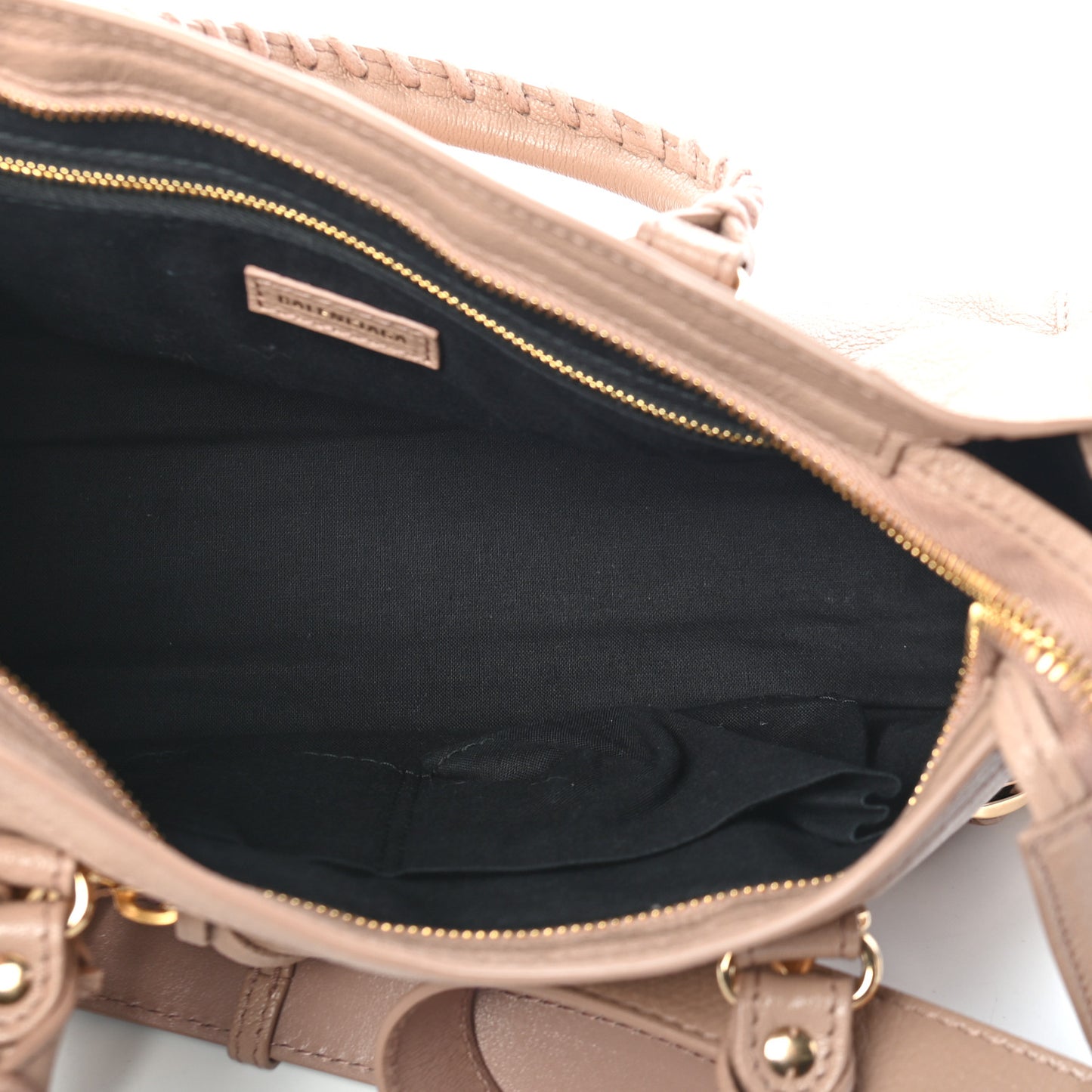 Chevre Gold Metallic Edge Hardware S City Rose Des Sables
