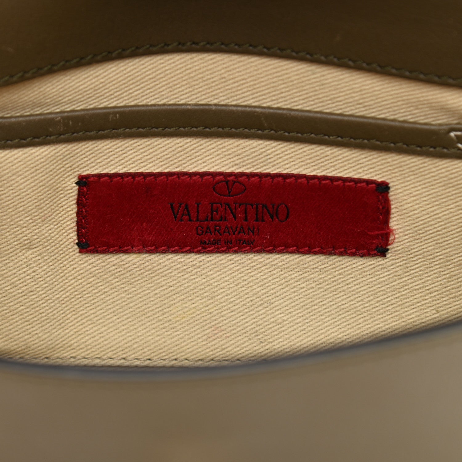 Valentino Garavani Vitello Mini Rockstud Flap Saddle Crossbody Bag Army Green 6 of 11