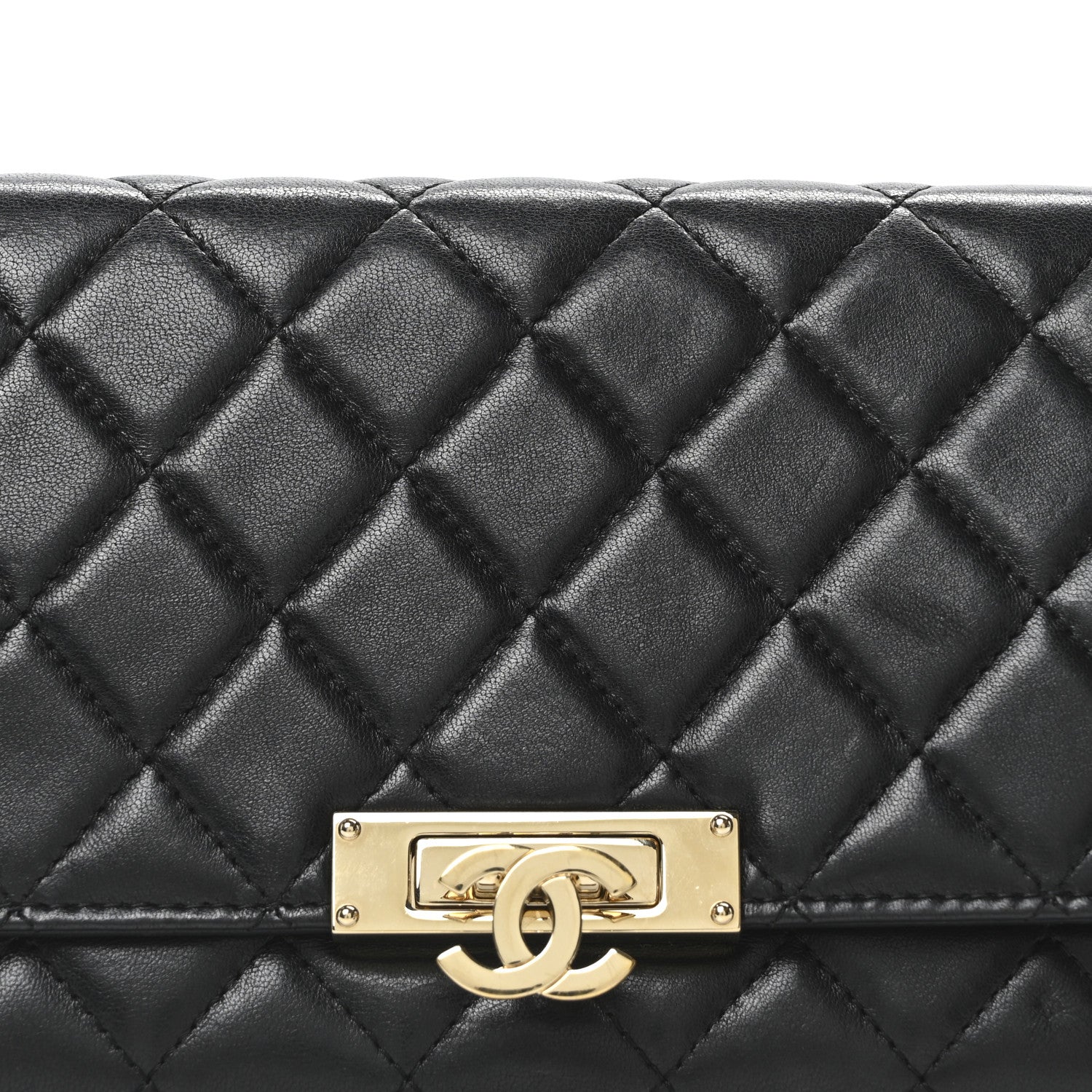 Chanel Lambskin Quilted Golden Class Wallet on Chain WOC Black 8 of 10