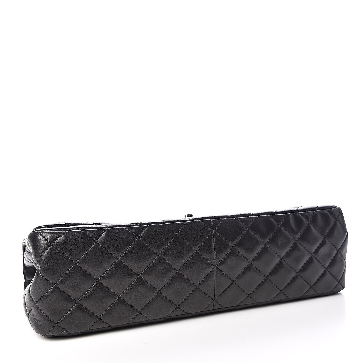 Chanel Lambskin Chevron Quilted Single Flap Black 4 of 12